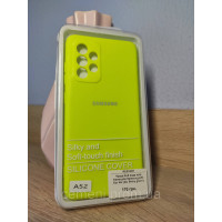 Чехол для Samsung A52 неон-зелёный