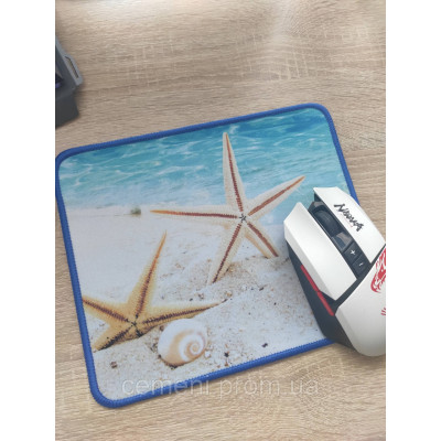 Коврик для мыши с принтом пляжа и морской звезды