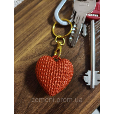 Брелок «Вязаное сердце»