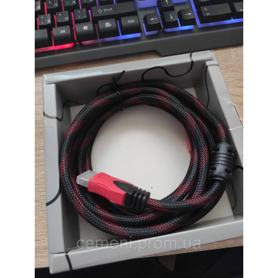 HDMI кабель GTX 3 м v1.4 | Кабель GTX HDMI–HDMI для TV, ПК, приставок