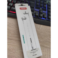 Наушники XO-EP21 вакуумные, белые | Встроенный микрофон и кнопка управления Start/Stop