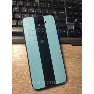 Чехол для Xiaomi Redmi Note 9 с кожаной вставкой (уценка, вскрыта упаковка)