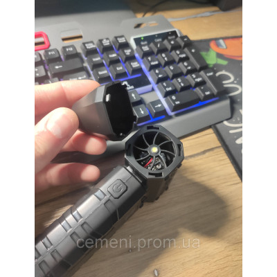 Турбовентилятор HOCO HX67 60W, 80000 об/мин, аккумулятор 3000 мАч, дисплей, турбо режим