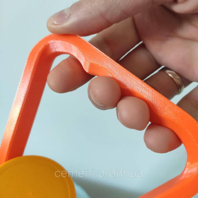 Ручка для переноса баклажек 5–6 л (45 мм), PETG | Удобная ручка для воды | 3D-печать | Оранжевая